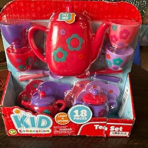 KID CONNECTION 18 pcs. Play Pretend Tea Party Toddler Gift Girl Toy Set NEW